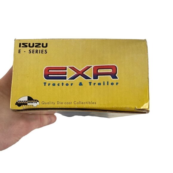 RARE Checkmate Models Isuzu E Series EXR Semi Truck & Trailer 1/50 Scale w/ BOX! - Picture 4 of 8